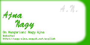 ajna nagy business card